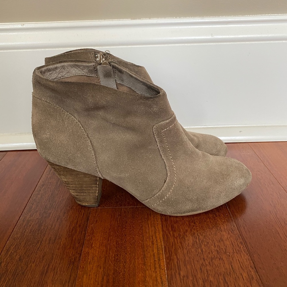 Tan Suede Booties